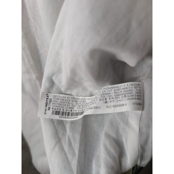 Zara Italian floral paisley tropical patchwork cardigan cover up lg - Picture 8 of 10